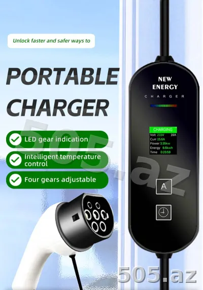 Elektromobil üçün Ev Tipi Şarj Cihazı (GB/T) - 16A - 2